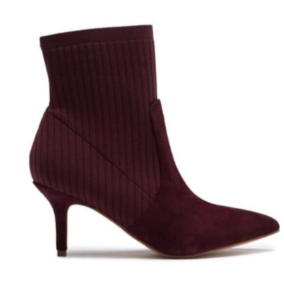 Marc Fisher Albinia Sock Boot burgundy - Picture 3 of 13